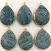 Polished Brazilian Agate Slice in colorful Natural drop vein Gemstone for gold bezel setting with lobster jewelry dangle
