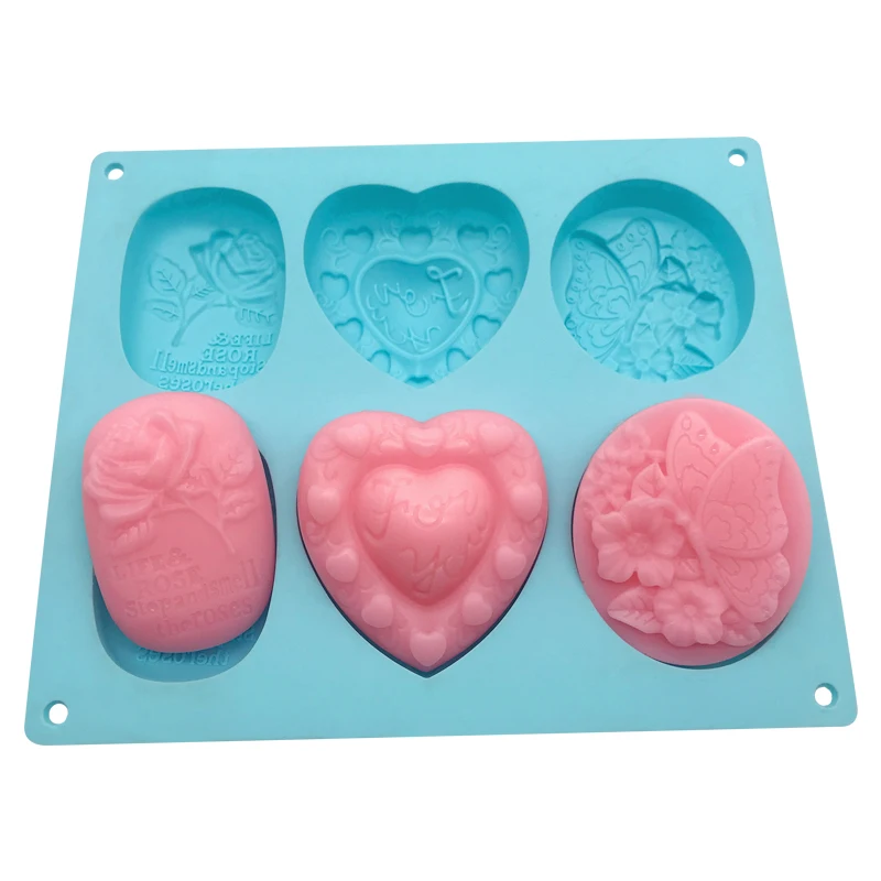 Good Quality 175g New Designs Custom Size DIY Oval Shaped Handmade Soap  Molds Silicone Molds for