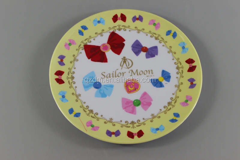 Bowknot Melamine Children Dinner Plate for girl