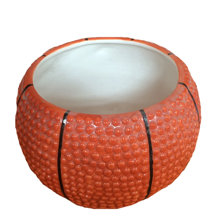 New Unique Ceramic Basketball Flower Pot Buy Ceramic Flower Pot