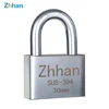 304 stainless steel rustproof and waterproof rectangle padlock is suitable for outdoor lock with short beam of 30mm