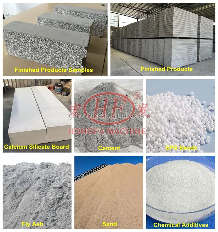 EPS Cement Foam Panel Producing Plant Machine Light Weight Fly ash Calcium Silicate Board Making Production Line Machine