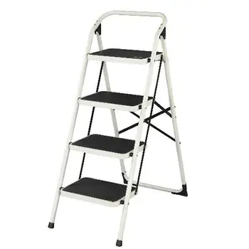 ladder suitable folding steel steps four larger