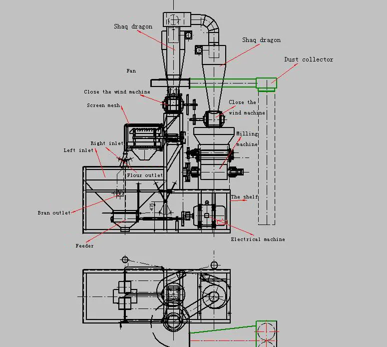 China manufacturer universal wheat milling machine for sale