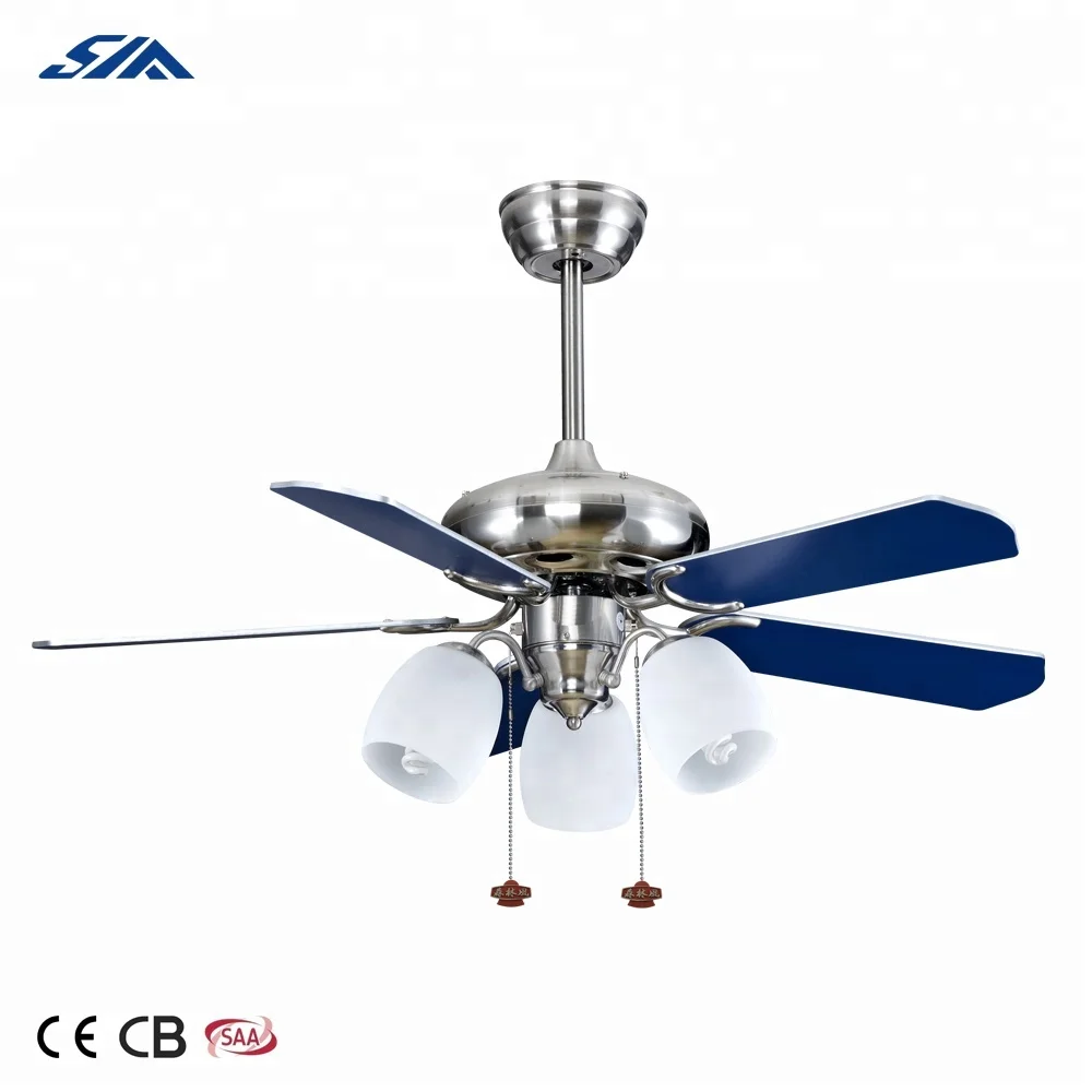 42 Inch Hotel Room Ceiling Installation Ceiling Fan With 5 Pieces