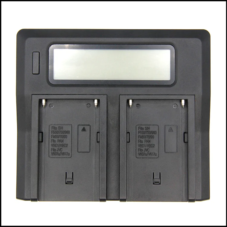 Multifarious Interface Digital Camera Battery Charger Dual Lcd Screen