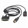 24V Powered USB male to female+HDB 44P printer cable for IBM Epson POS Guangdong Supply