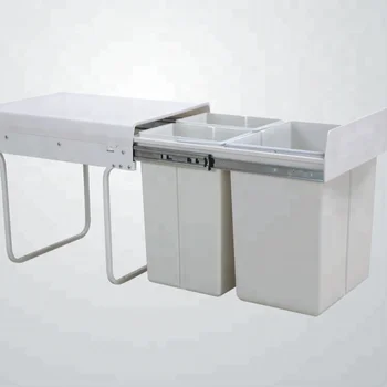 3 Compartments Kitchen Cabinet Trash Bin Buy Kitchen Cabinet