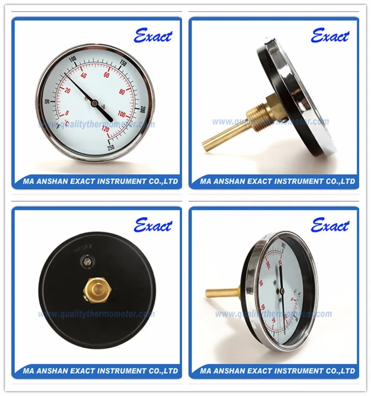 Hot Water Bimetal Pipe Temperature Gauge Buy Hot Water Temperature