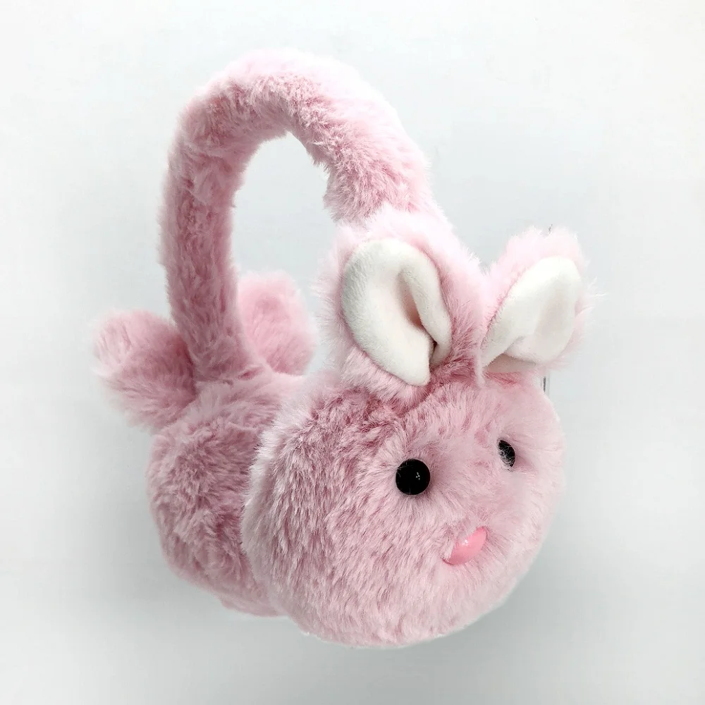 wired cute animal tiger music winter earmuff children headphone