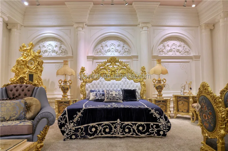 Italy Style Brand New Bedroom Furniture Royal Luxury Bedroom Furniture Set Golden King Size Bed With Elaborate Wood Carving Buy Italy Royal Luxury