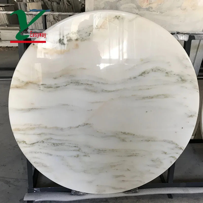 Easyway Natural White Marble Top Dining Table Buy Marble Table Top