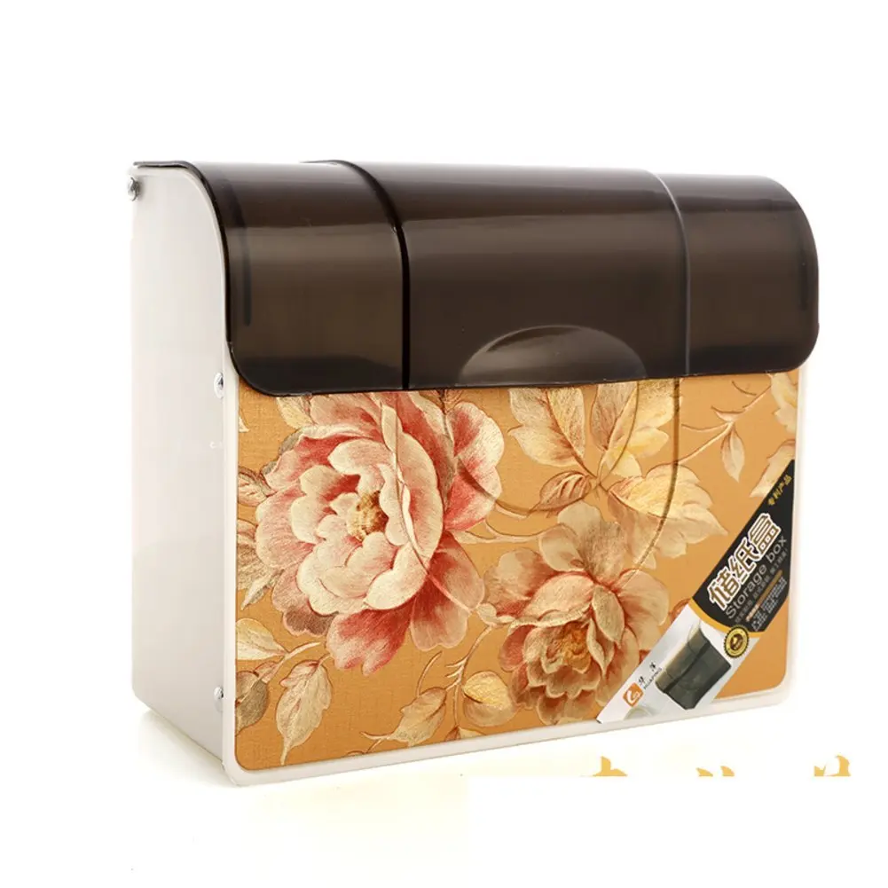 Toilet bathroom plastic tray/bathroom tissue box/wall-mounted grass-tray/storage from drilling installation-A