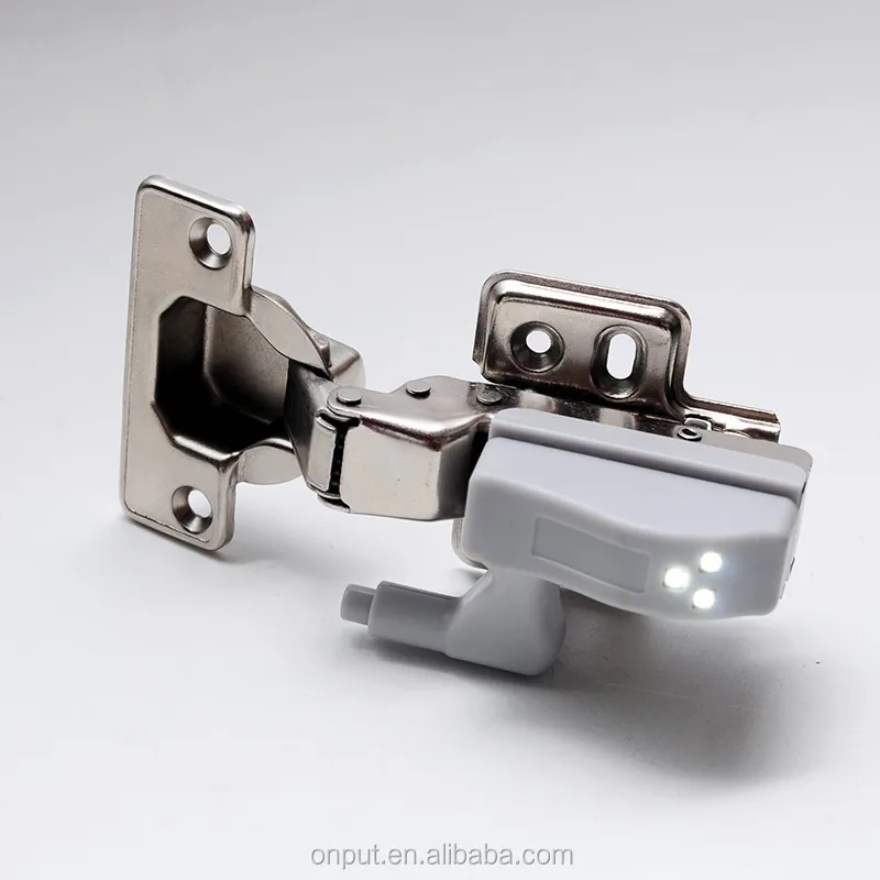 New types 35mm cup soft close hydraulic cabinet door hinge with LED light hinge
