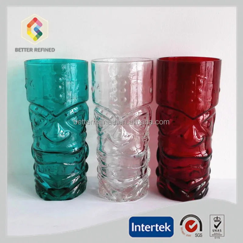 coloured glass mugs