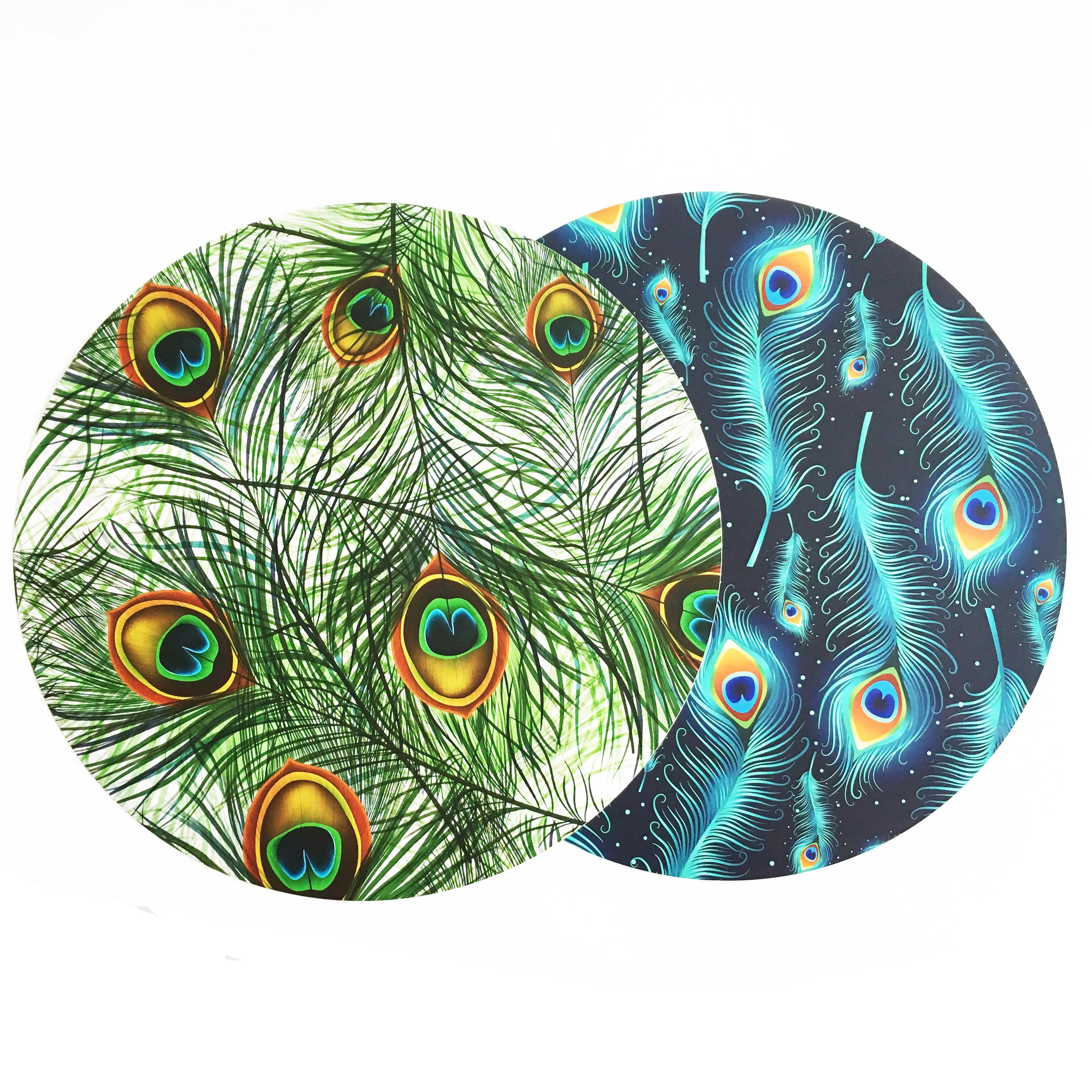 Promotional Customized Disposable Round Placemats For Christmas