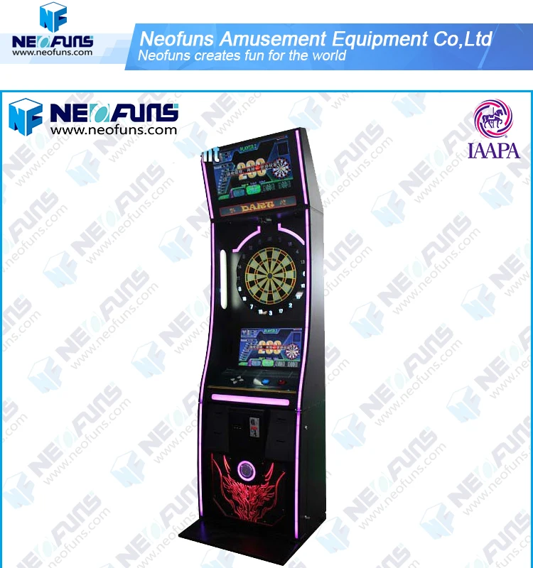 Neofuns Coin Operated Dart Board Arcade Game Machine Amusement Park