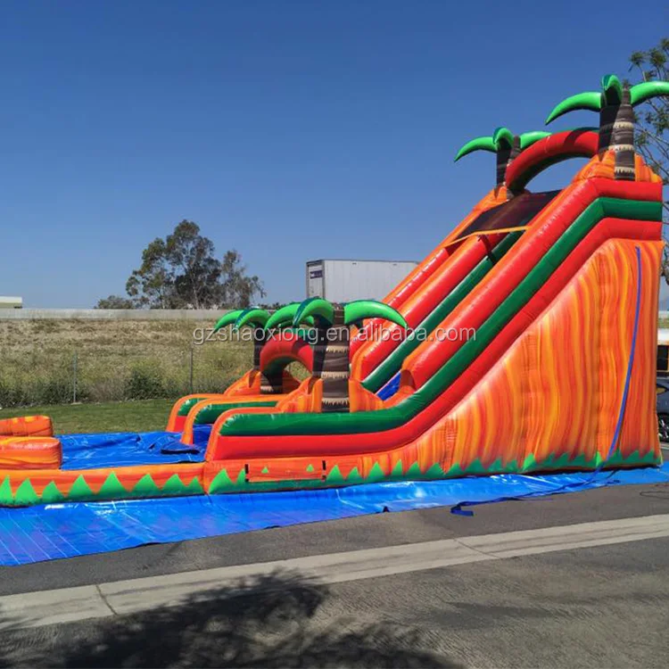 2018 Giant Inflatable Water Slide Inflatable Wet Slide For Kid and Adult For Sale