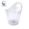 Wholesale custom 5L acrylic plastic beer ice bucket with handle