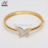 OEM ODM cubic zirconia hallmark gold bangles+infant's bangle 14k gold bracelet