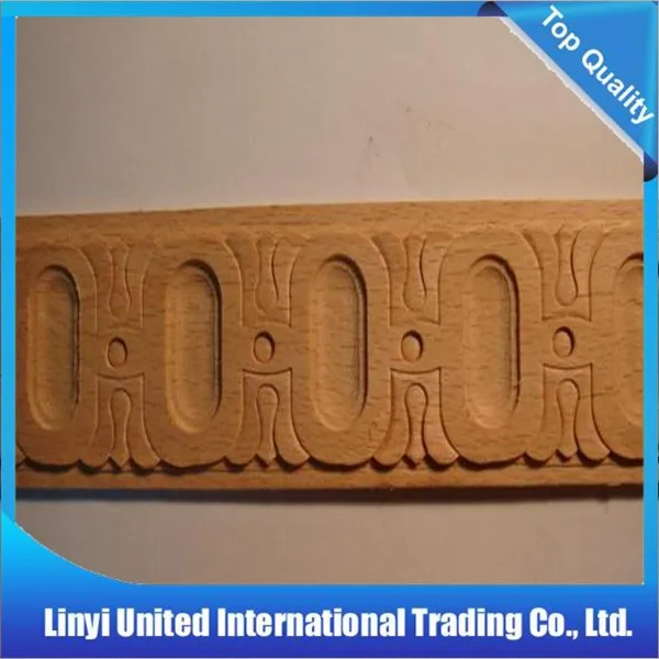 Carved wood crown molding skirting and architrave for wall and ceiling decoration