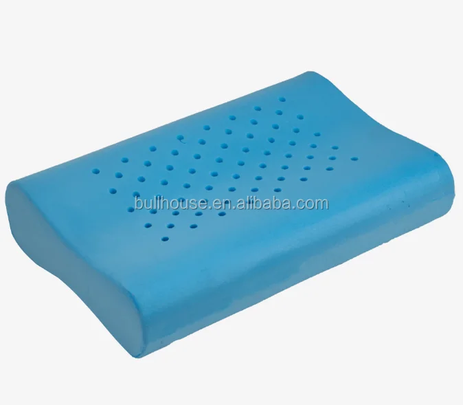 Contour Blue Cooling Airflow Gel Memory Foam Pillow With Therapeutic