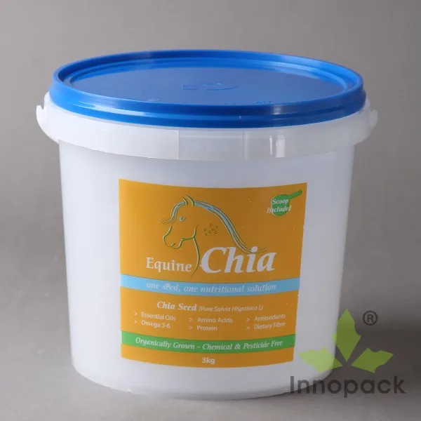 Food Grade Buckets 1 Liter Heat Resistance Plastic Bucket With Lid