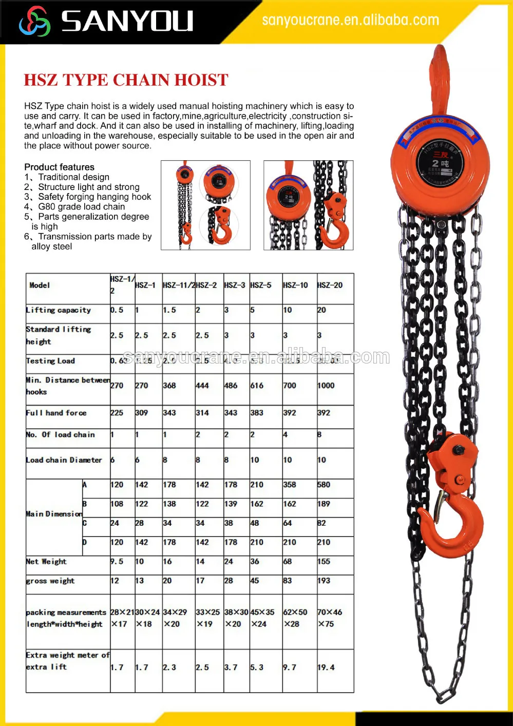 Chain Block 10 Ton With Hand Lifting Hook Buy Chain Block,Chain Block