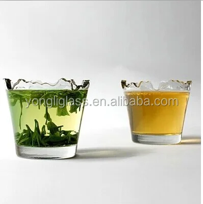 Special Irregular shape glass cup , novelty design shot vodka glasses , tea glass cup