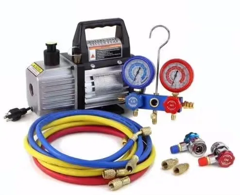 vacuum pump and manifold gauge3