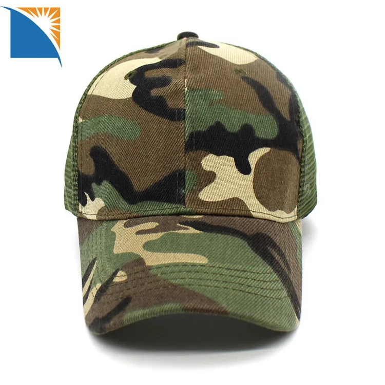 Camouflage Caps Plain Wholesale 6 Panel Trucker Mesh Cap Snapback ...