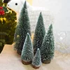 Wholesale 10-30cm Desktop ornaments mini Christmas tree pine needle flocking Christmas tree table Artificial Christmas tree