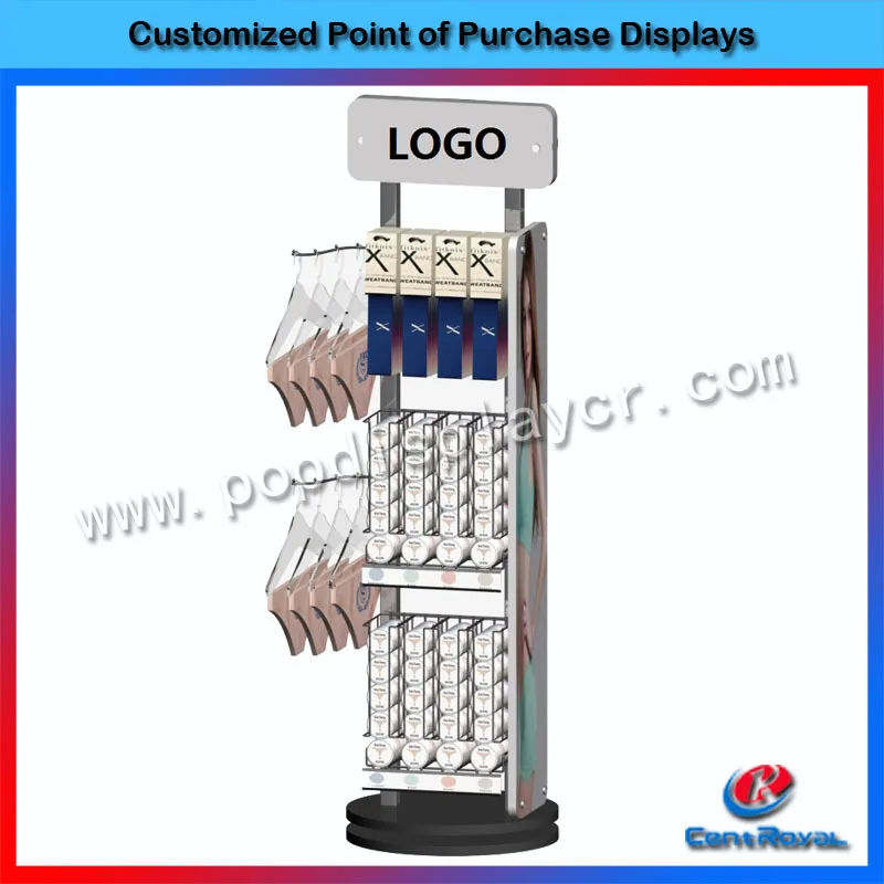 2017 New Product Floor Standing Metal Underwear Display Rack For Retail ...