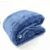 wholesale 100% polyester edredones flannel and sherpa solid color filled comforter