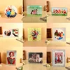 factory directly blank sublimation glass photo frame with clock