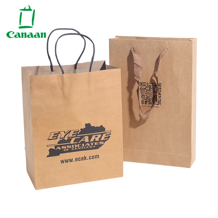 
Custom Printed Biodegradable Food Grade Bread Take Away Fast Food Brown Kraft Paper Bag 