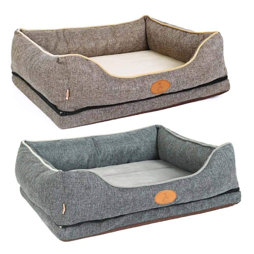 Wholesale Dog Bed Durable Pet Square Bed For Dog And Cat Luxury Indoor