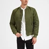 Wholesale Custom Satin Outer Waterproof Mens Winter Filled Bomber Jackets Coats