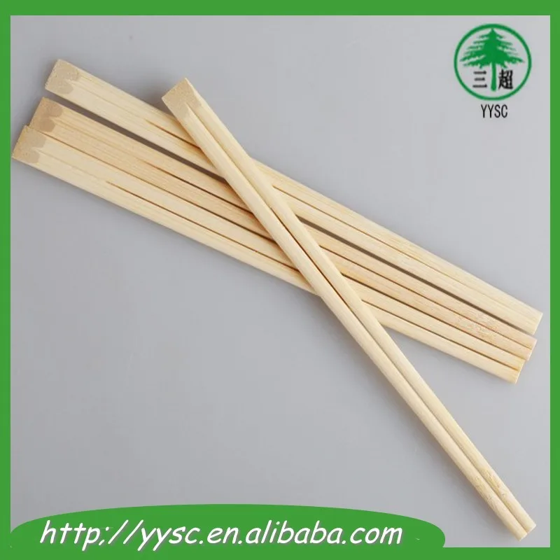 Bamboo Flat Tensoge Customized Chopsticks Packed In Plastic Wrapper