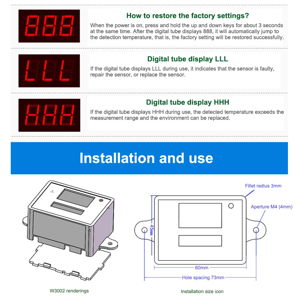 Digital Electronic Temperature Controller Switch Accuracy 0.1 for Hatching Seedling Microcomputer Controller