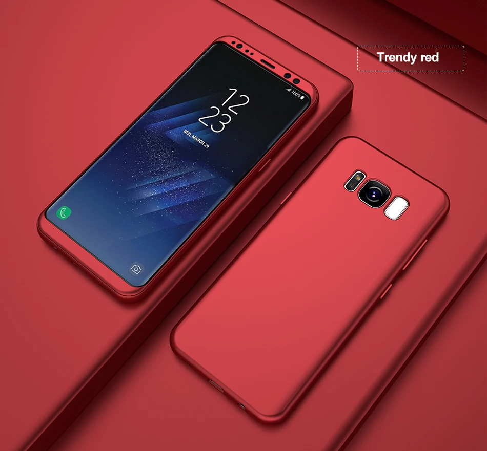 360 Degree Full Cover Case for samsung galaxy note 8 Cases PC Full Phone Cases for samsung galaxy note 8