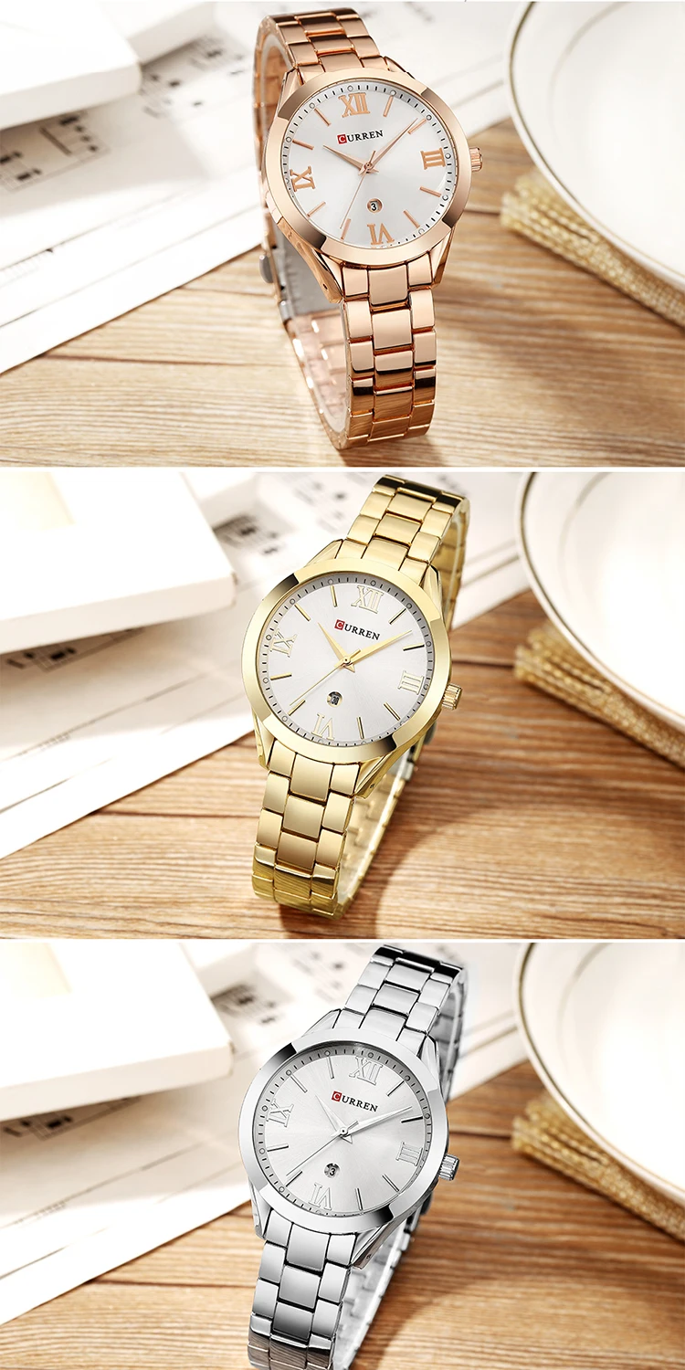 Curren rose hotsell gold watch