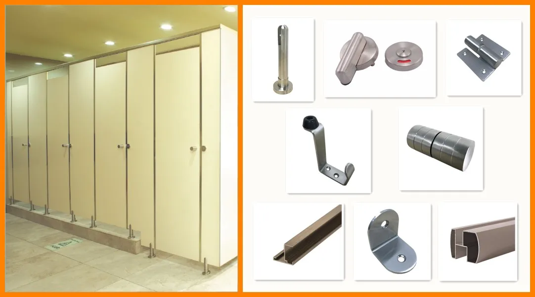 304 Stainless Steel Toilet Partition Accessories - Buy Toilet Partition ...