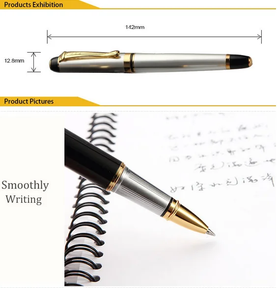 Luxury Heavy Roller Pen With Liquid Ink Cartridge Pen For Business Gift