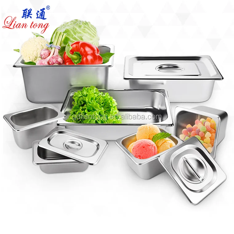 Factory High Quality Cheap Price Full Size Hotel Kitchen Stainless Steel Food Gastronorm Gn