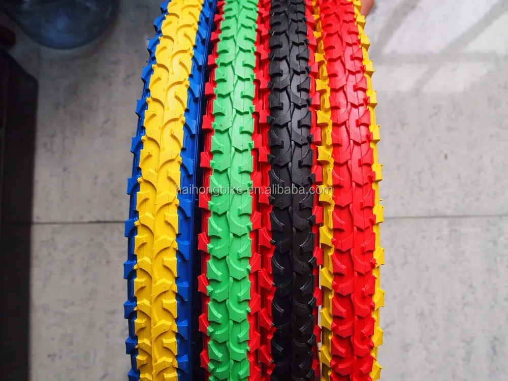 colored mountain bike tires