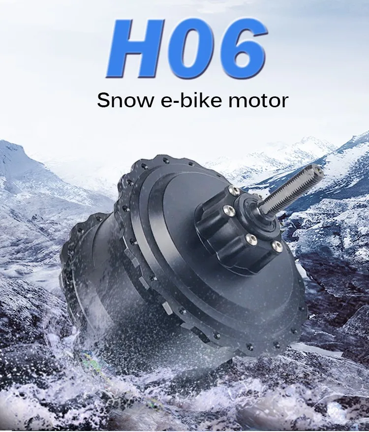 36v 48v 500w 750w Geared High Torque Electric Bike Hub Motor For Fat
