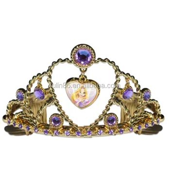  Plastic  Golden  Crown  Dressing Up Costume Accessory 
