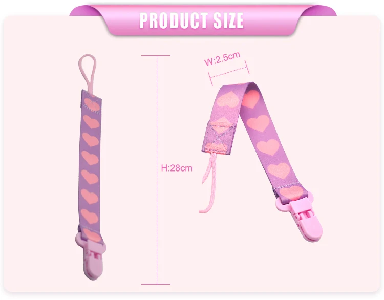 Custom Sublimation Pacifier Clips Holder Lanyard Buy Pacifier Clips