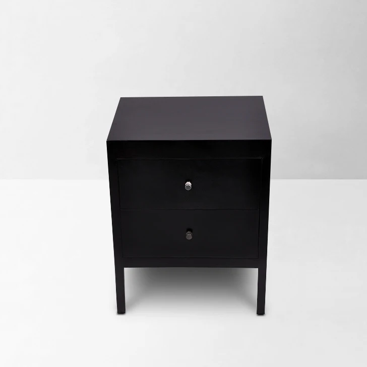 black night stand,mirror nightstand,black nightstand
